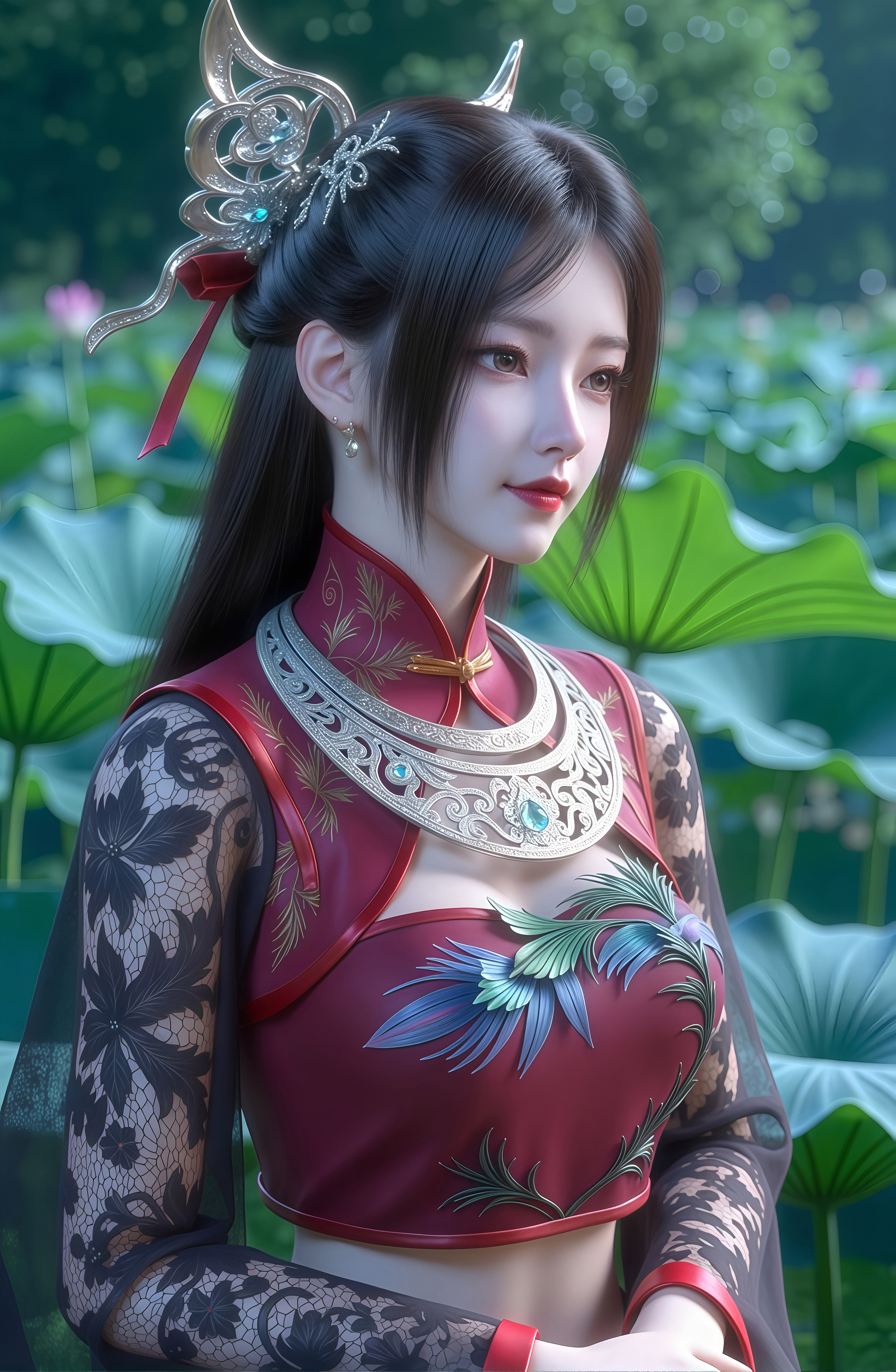国漫女神｜《少年歌行》慕雨墨AI美图，美的摄人心魄！