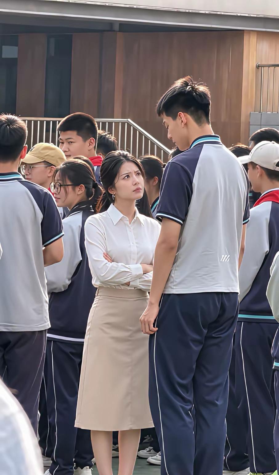 分享心动美照这么漂亮的老师，你们怎么忍心欺负她