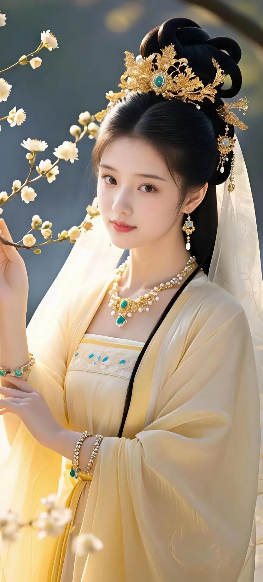 古风美人，花枝招展，韵味十足！