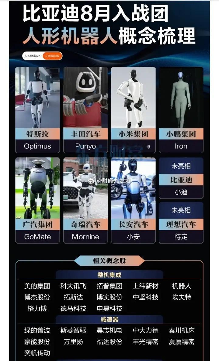 人形机器人概念股票梳理:以下图表展示的股票不构成投资建议，据此操作风险自负。图表