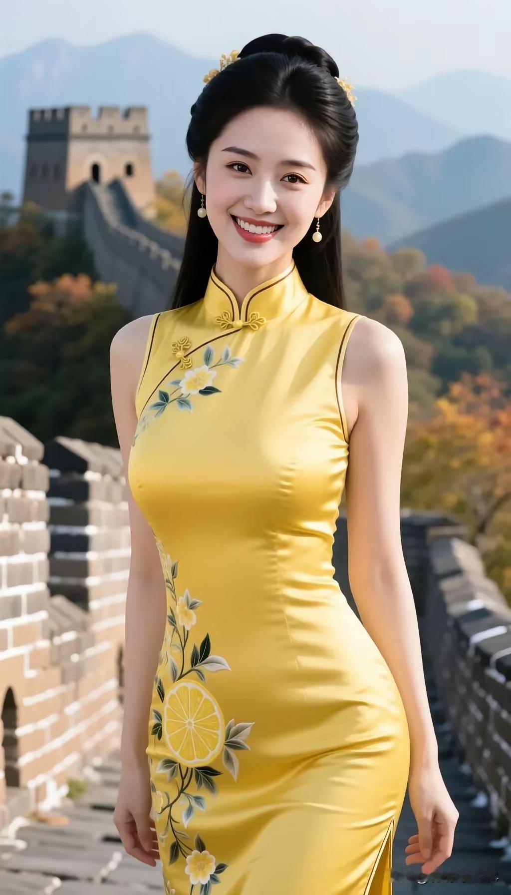 公园、树林穿旗袍，搭扇、伞等道具拍照，优雅高级美出圈