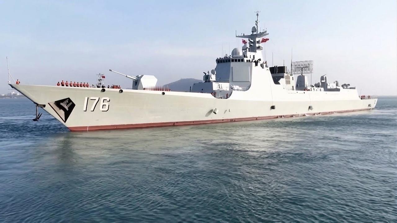 最新版052DM型（第四批）“娄底”舰（176）英姿！它在武器、联网和雷达方面