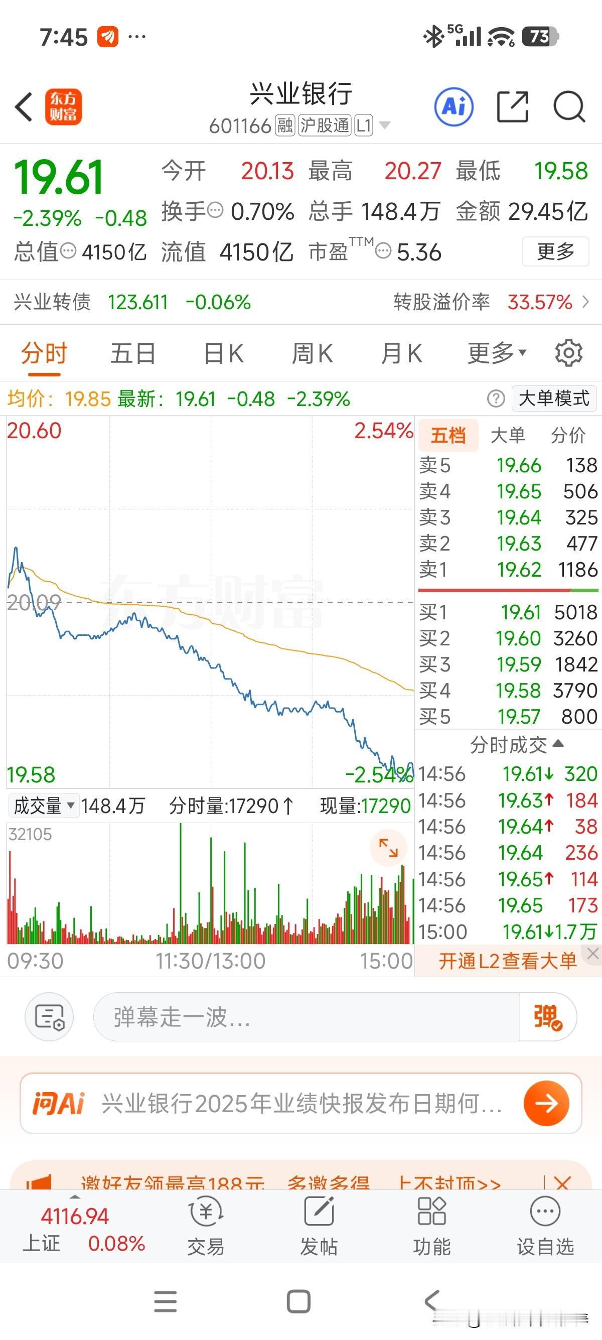 业绩快报来了！营业收入2127亿元，同比+0.24%；净利润775亿元，同比