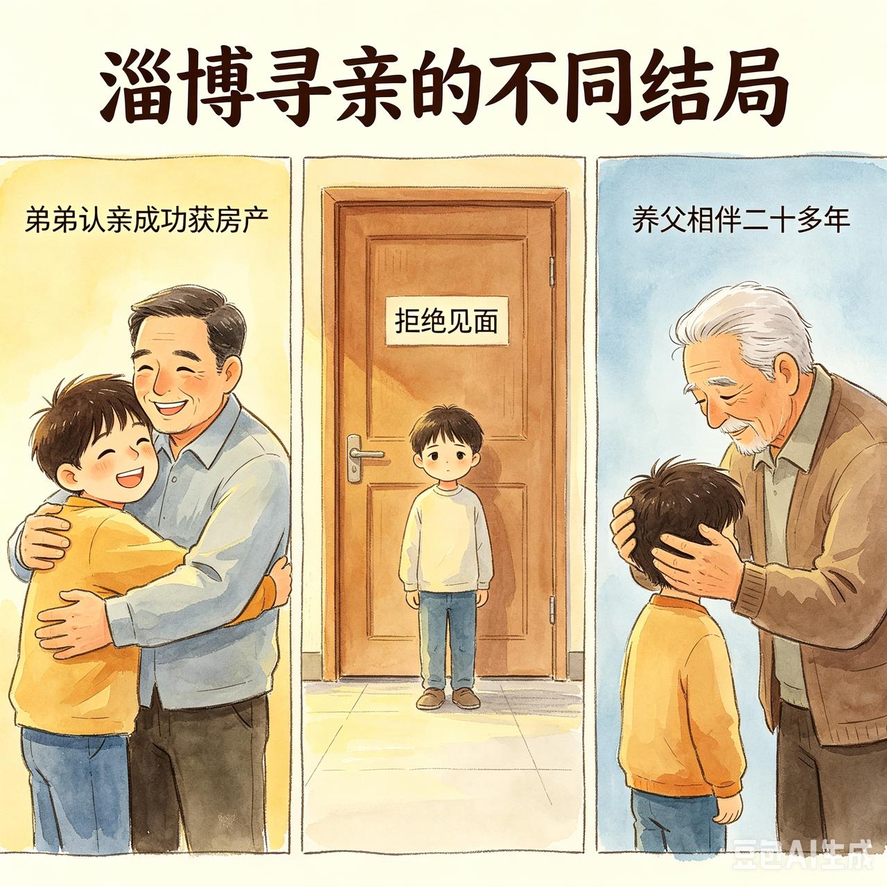 淄博这桩身世纠葛，着实令人唏嘘。同样是寻亲认父，弟弟顺利认亲、获得房产；小姜却连