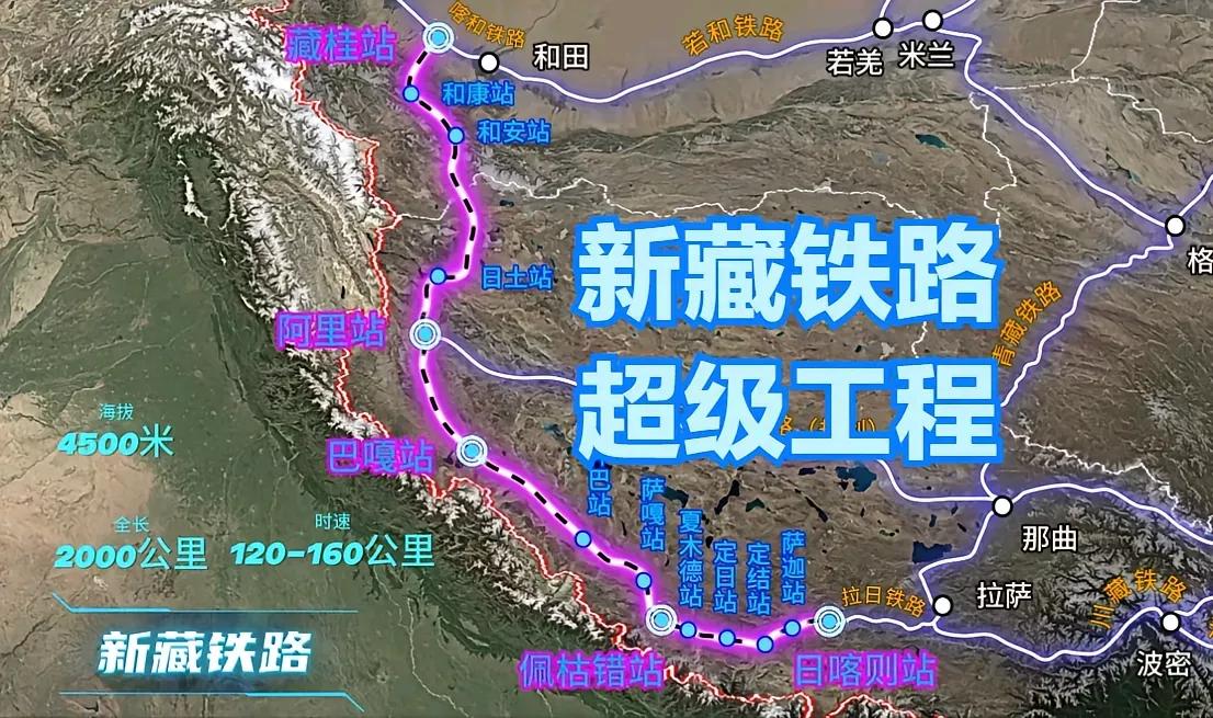 为什么花4000亿也要建新藏铁路？我们知道新藏铁路经过的区域都是人迹罕至的地方。