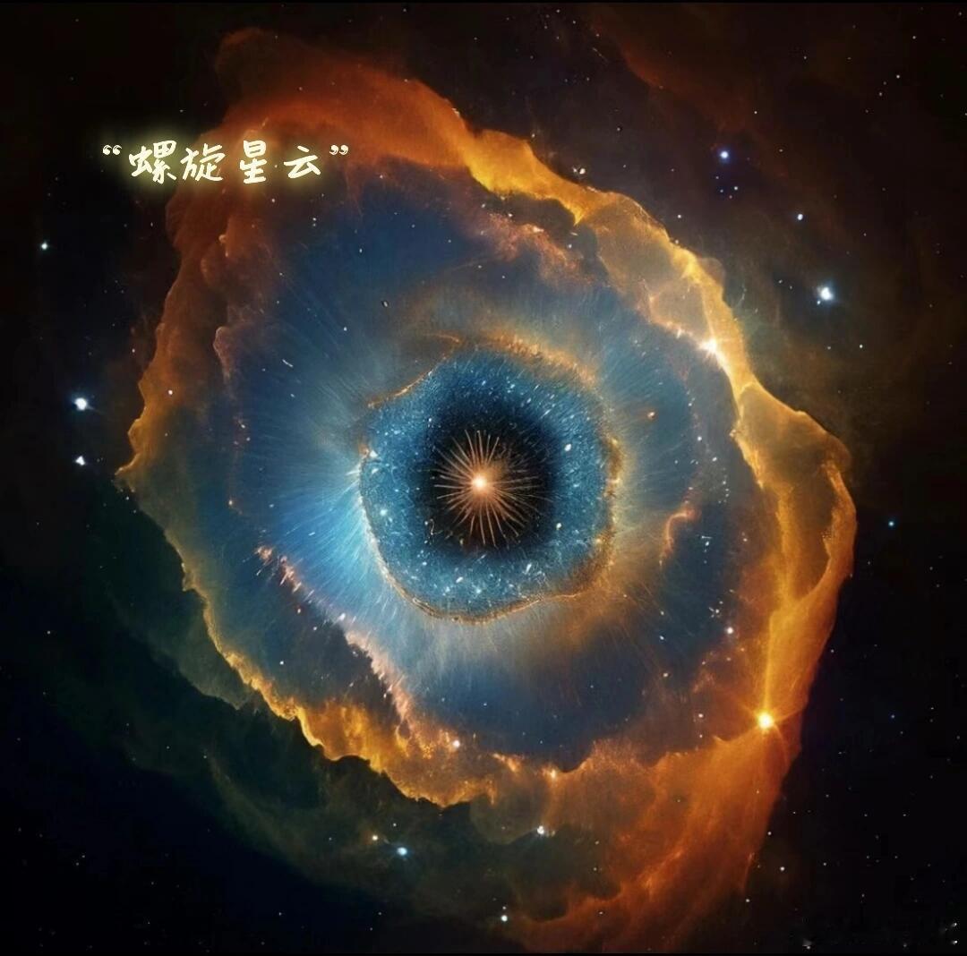NGC7293螺旋星云是一个著名的行星状星云，因其独特的外观被广泛称为“上帝之