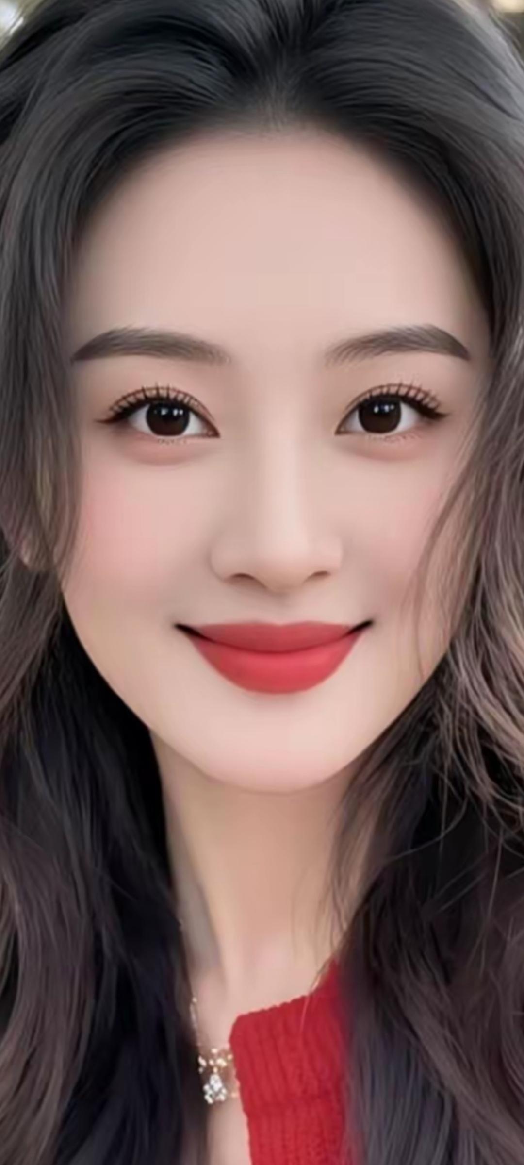 甜美笑容，红唇诱惑，时尚穿搭，气质满分！💄👗💃