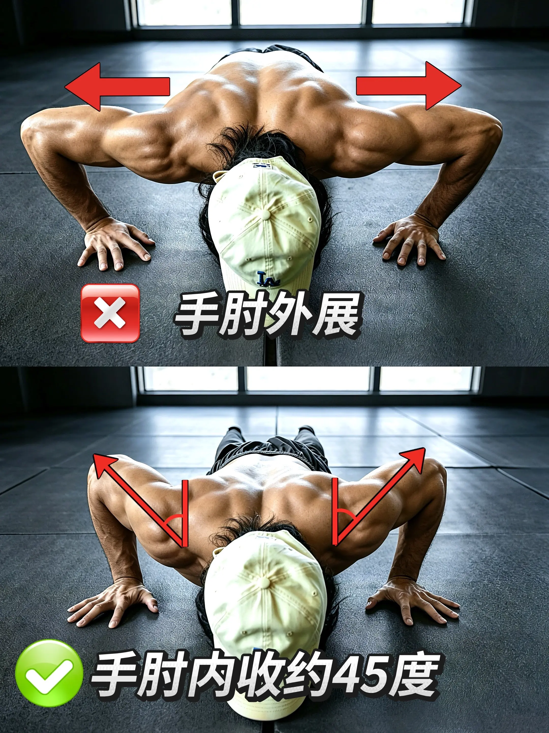 标准俯卧撑的常见错误及纠正！你做俯卧撑也有腰酸、手腕疼、肩膀不舒服的情...