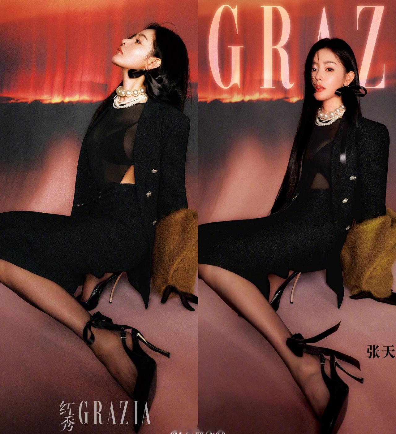 张天爱运动摩登混搭风大片。张天爱热图阁公众号@热图阁​​​