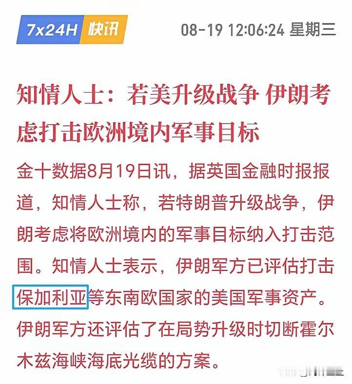 伊朗越战越猛了！伊朗人直接警告特朗普，如果美国敢升级战争，伊朗将轰炸美国在欧洲
