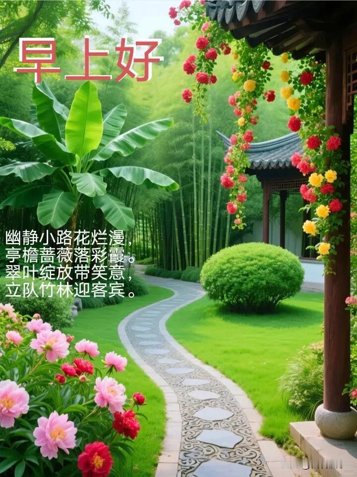 早安呀，不负晨光，不负自己，一天都开开心心。