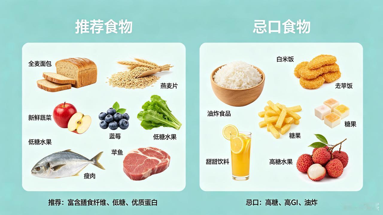 糖尿病怎么吃？超简单实用版（照着吃就能稳血糖）一、核心原则（记住3句话）