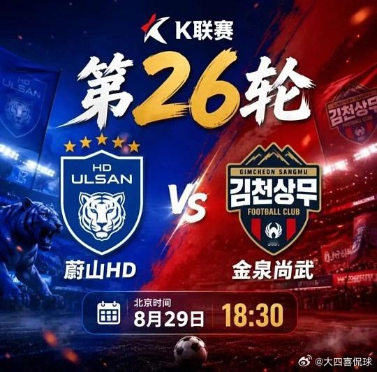 004韩K联蔚山现代vs金泉尚武方向；让负比分；2-21-2