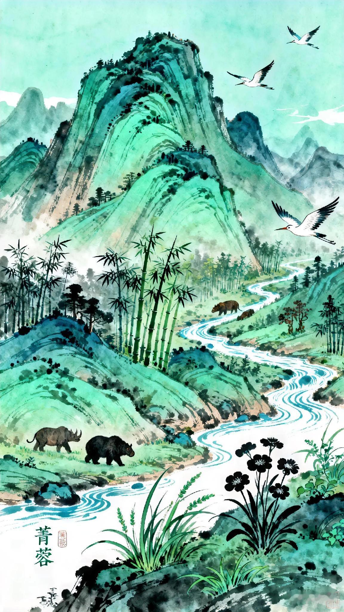 山海经一西山经：再往西三百二十里，是嶓冢山，汉水从这里发源，向东南流入沔水；嚣