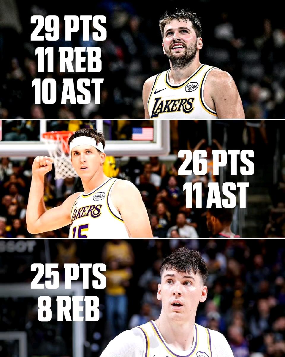 湖人三巨头好像已经形成，不需要詹姆斯了....[捂脸哭]头号巨星东契奇，今天2