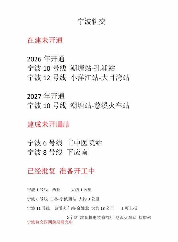 宁波轨交宁波地铁随便写写