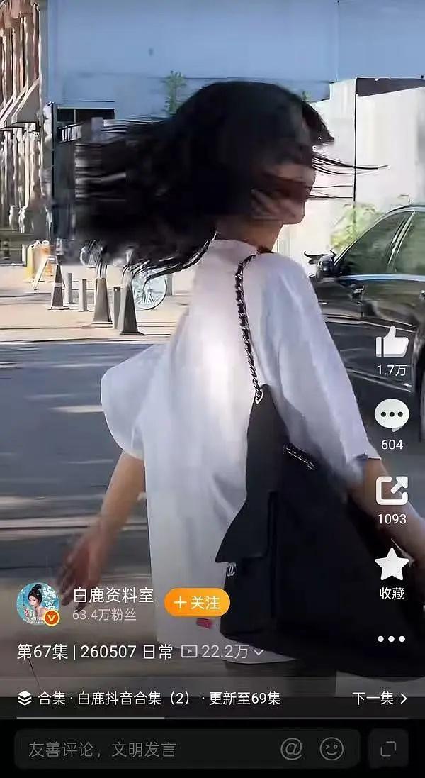 这个包和衣服不一样吧，那个网友发的包是双链，更小一点