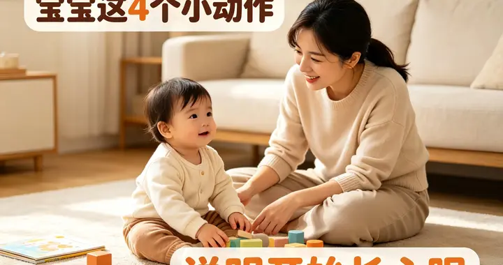 别总把娃当成调皮捣蛋! 这4个小动作, 代表孩子正在慢慢长心眼