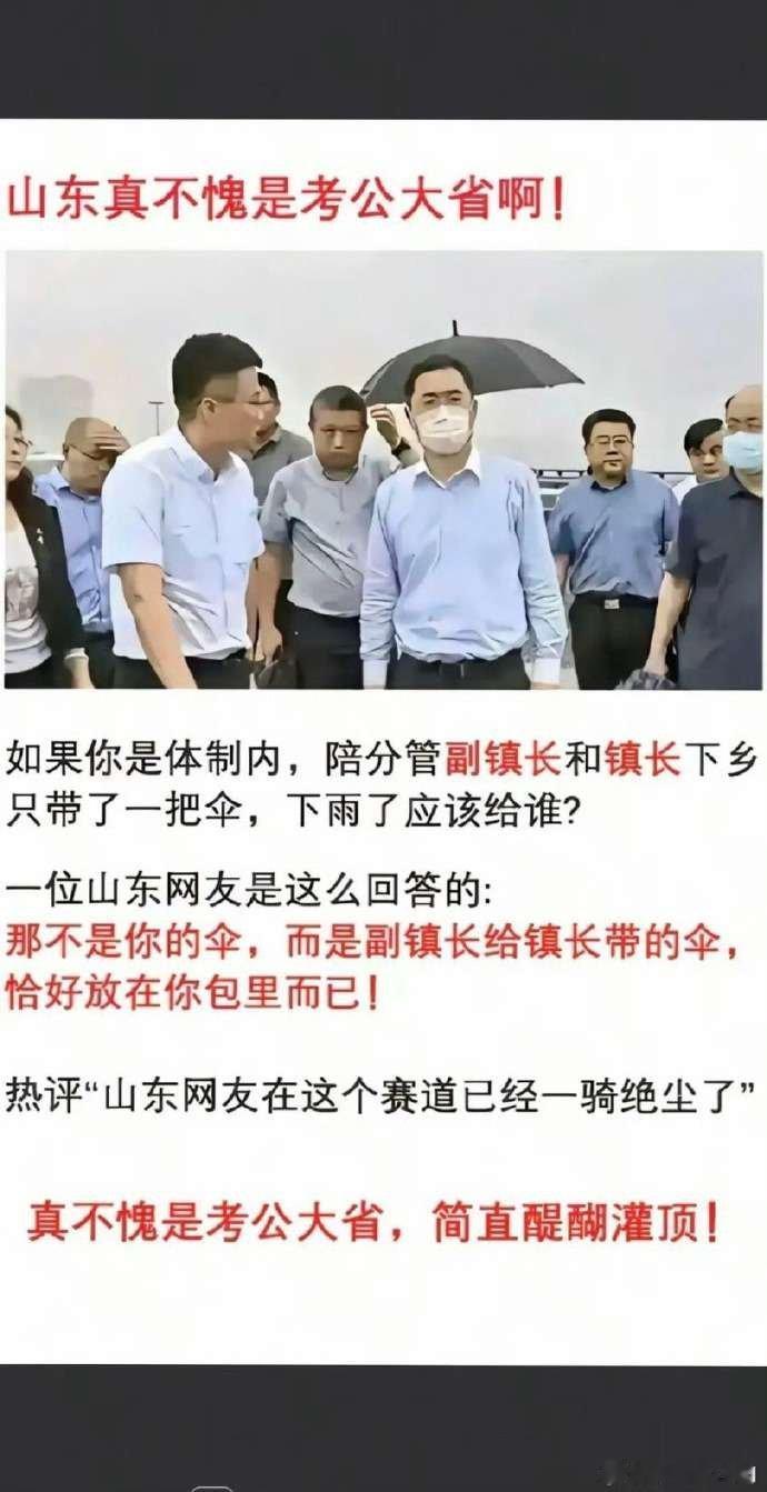 看图说话【山东真不愧是考公大省】山东网友的