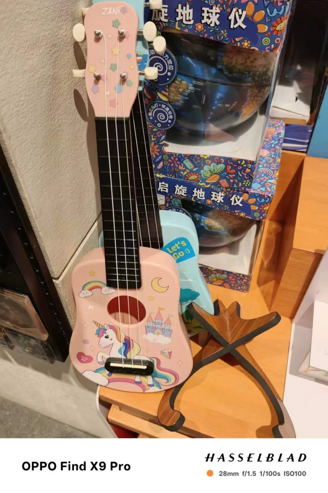 粉色独角兽的尤克里里