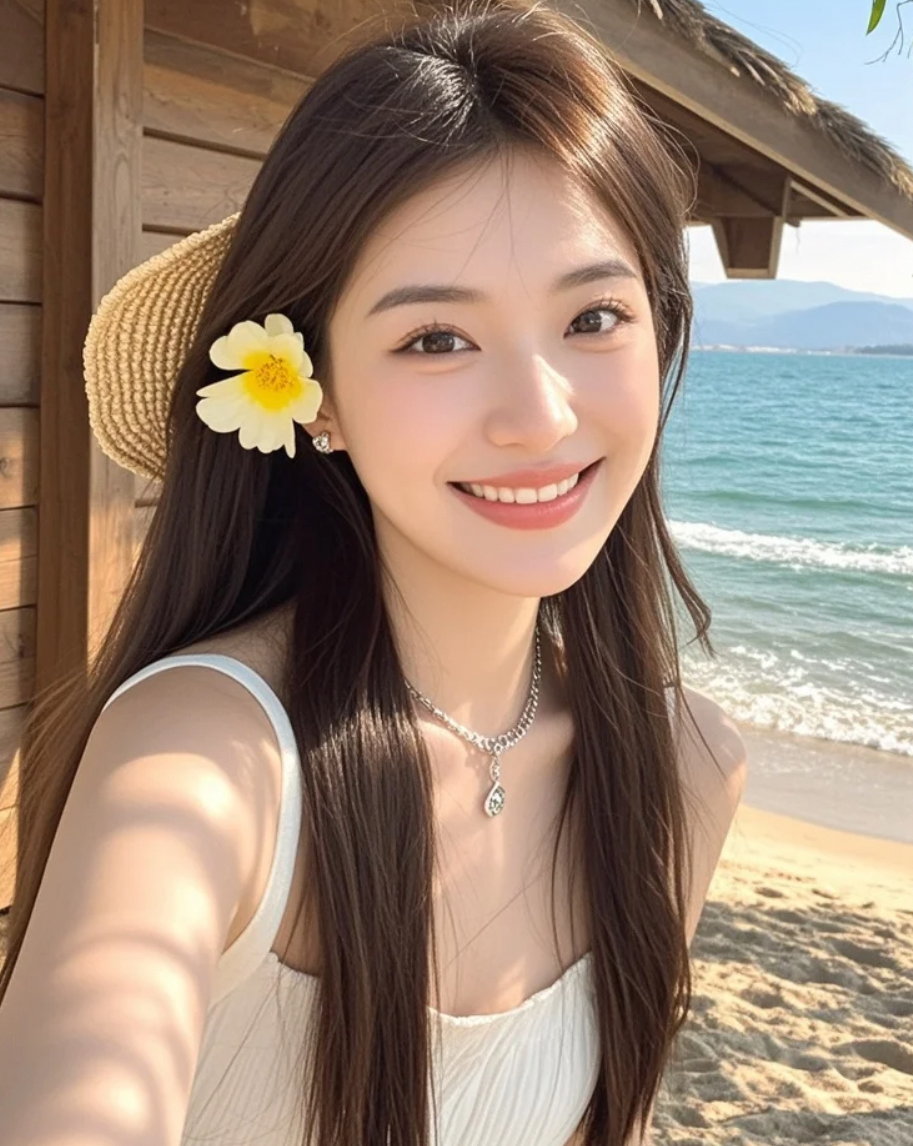 今天的海风，有帮我把头发吹好看吗？