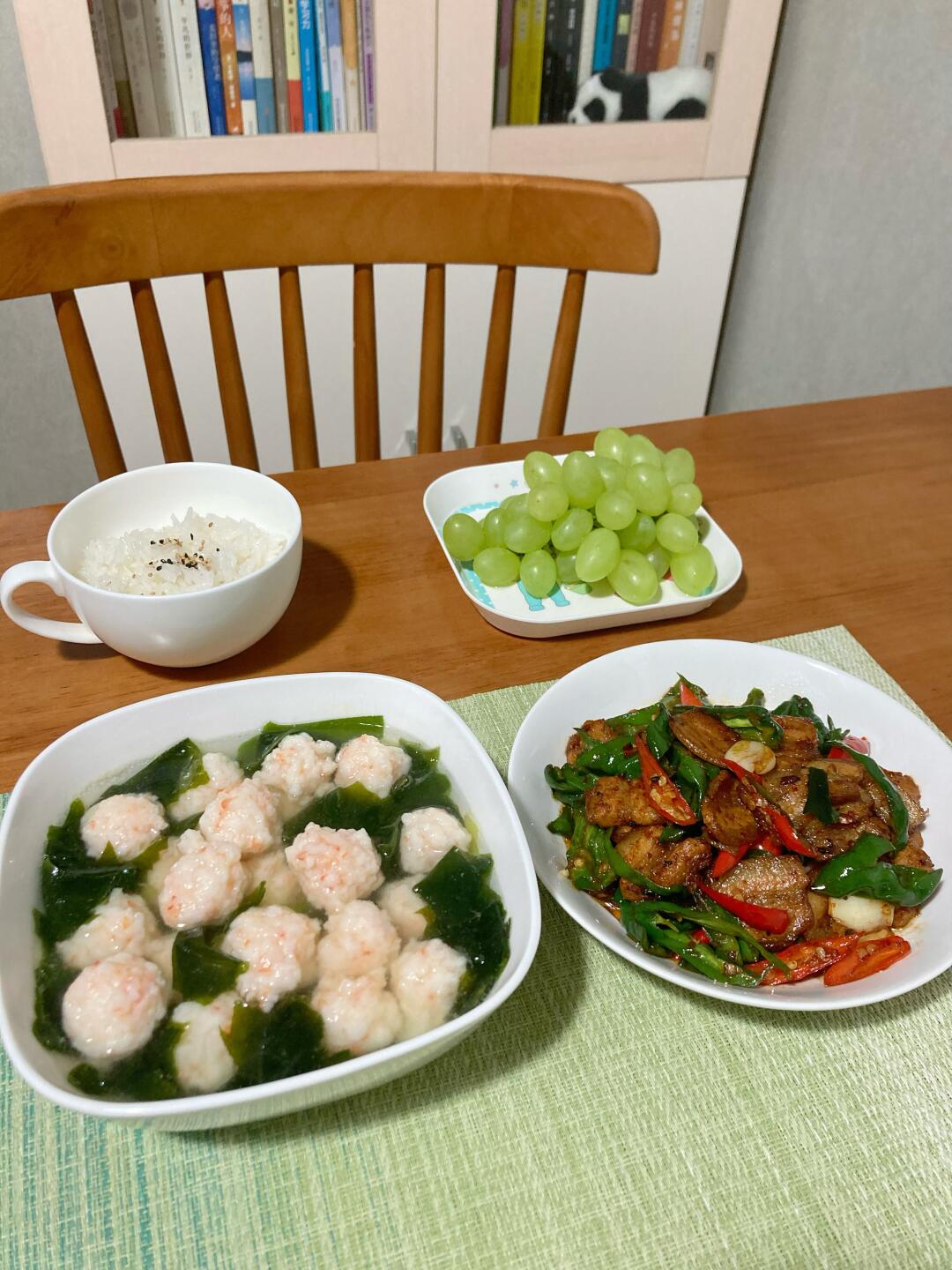 初三儿子的晚餐