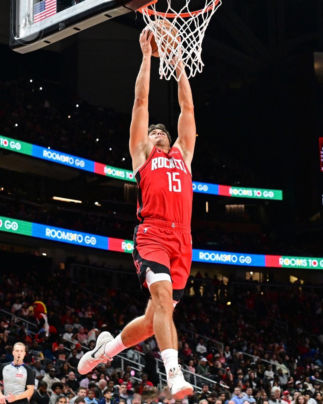 NBA25-26赛季火箭季前赛第4场，全场比赛结束，火箭133-115老鹰，取得