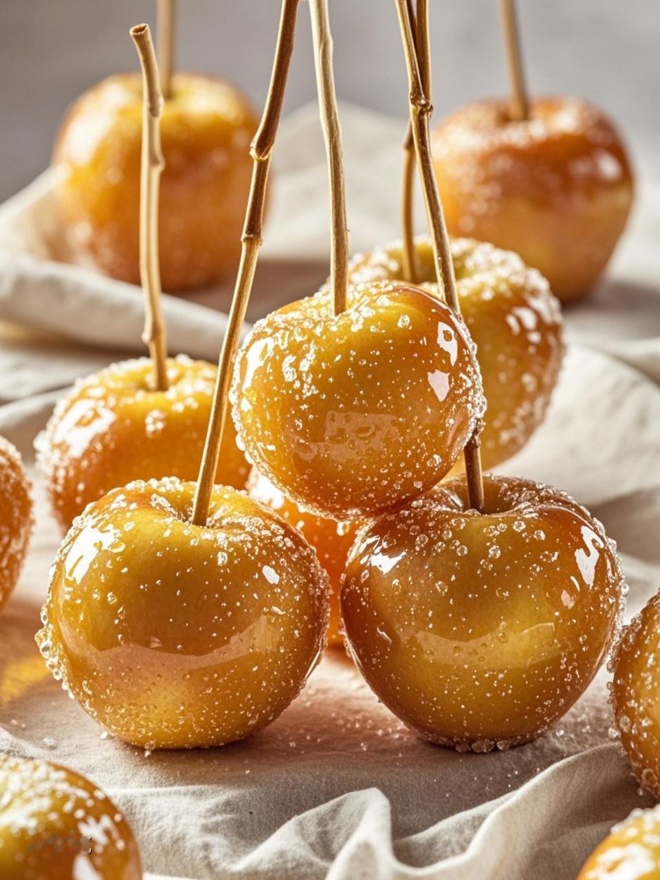 刚浏览头条看到有几个网友在说什么“糖霜苹果”，我也没点进去阅读，这是哪里的美食吗