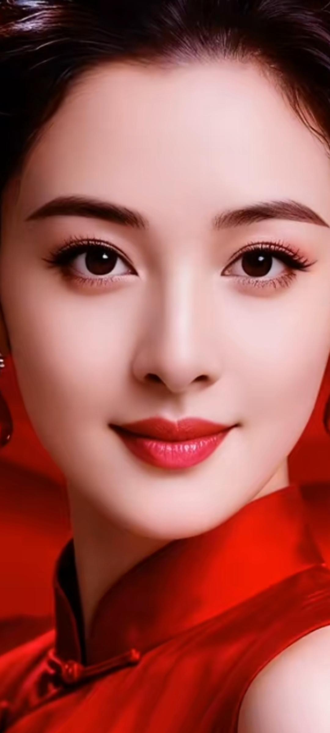 优雅红衣，惊艳一瞥，尽显东方之美！🌹✨