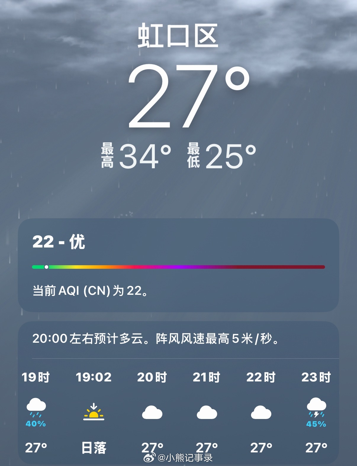 这雨好懂事