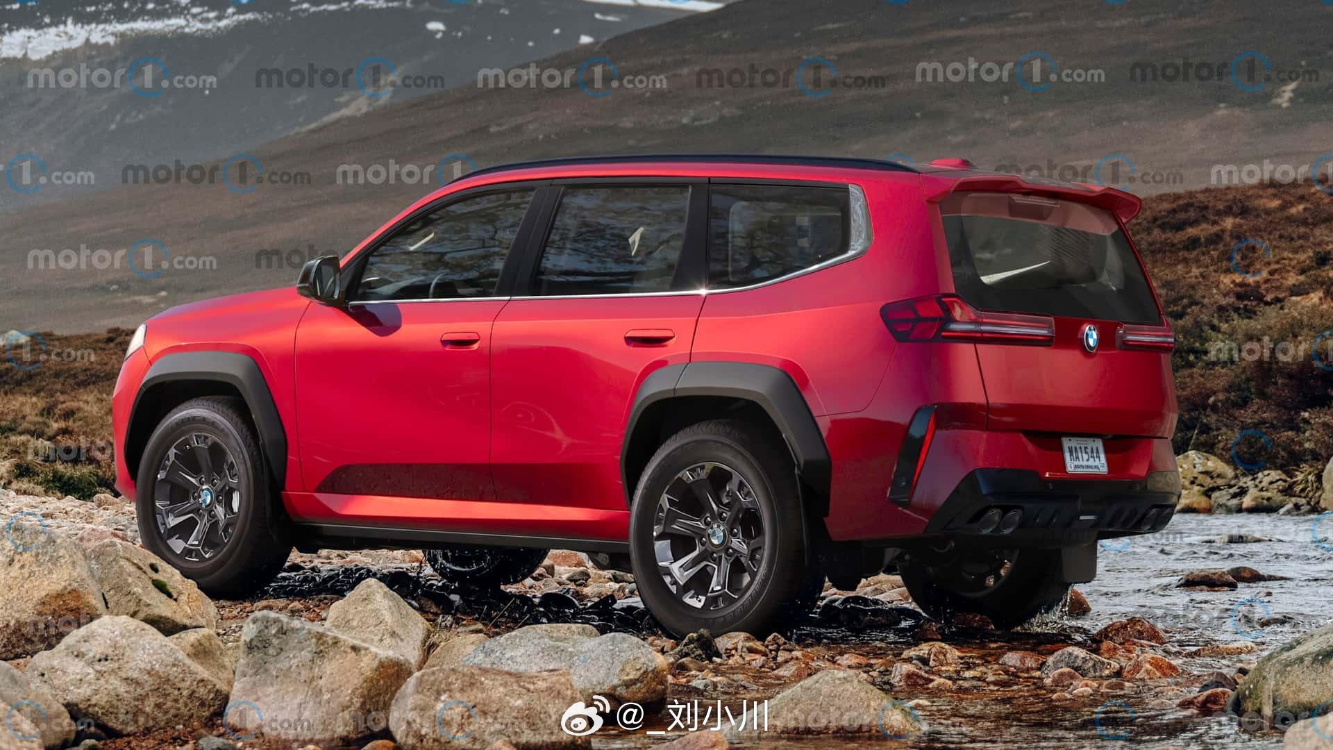 宝马宝马全新硬派越野SUV渲染图【新车渲染】外媒绘制的宝马全新硬派越野SUV渲