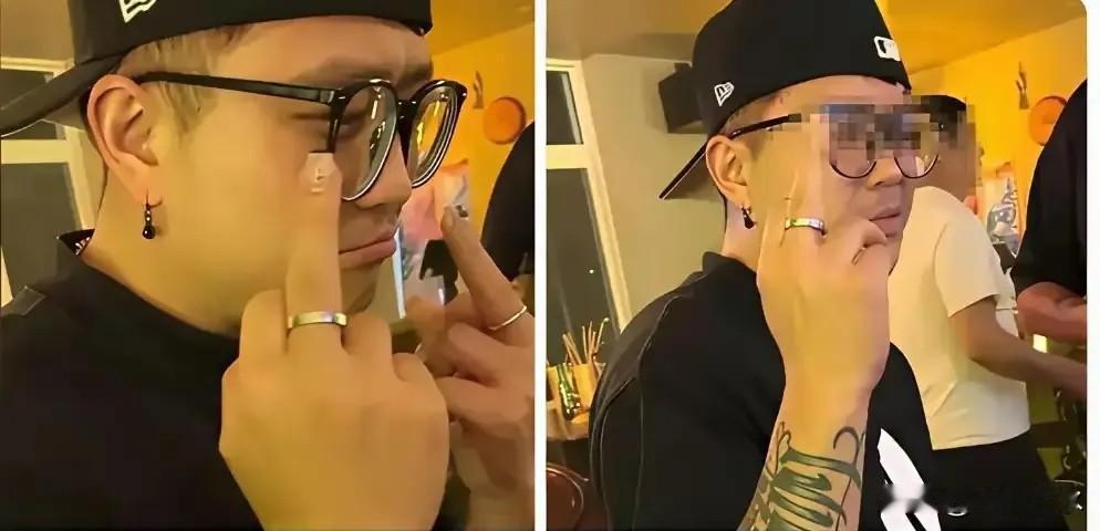 出狱三年之后，宋喆胳膊上有纹身，嘴里还长了一个中指看了这张照片之后，我就一直