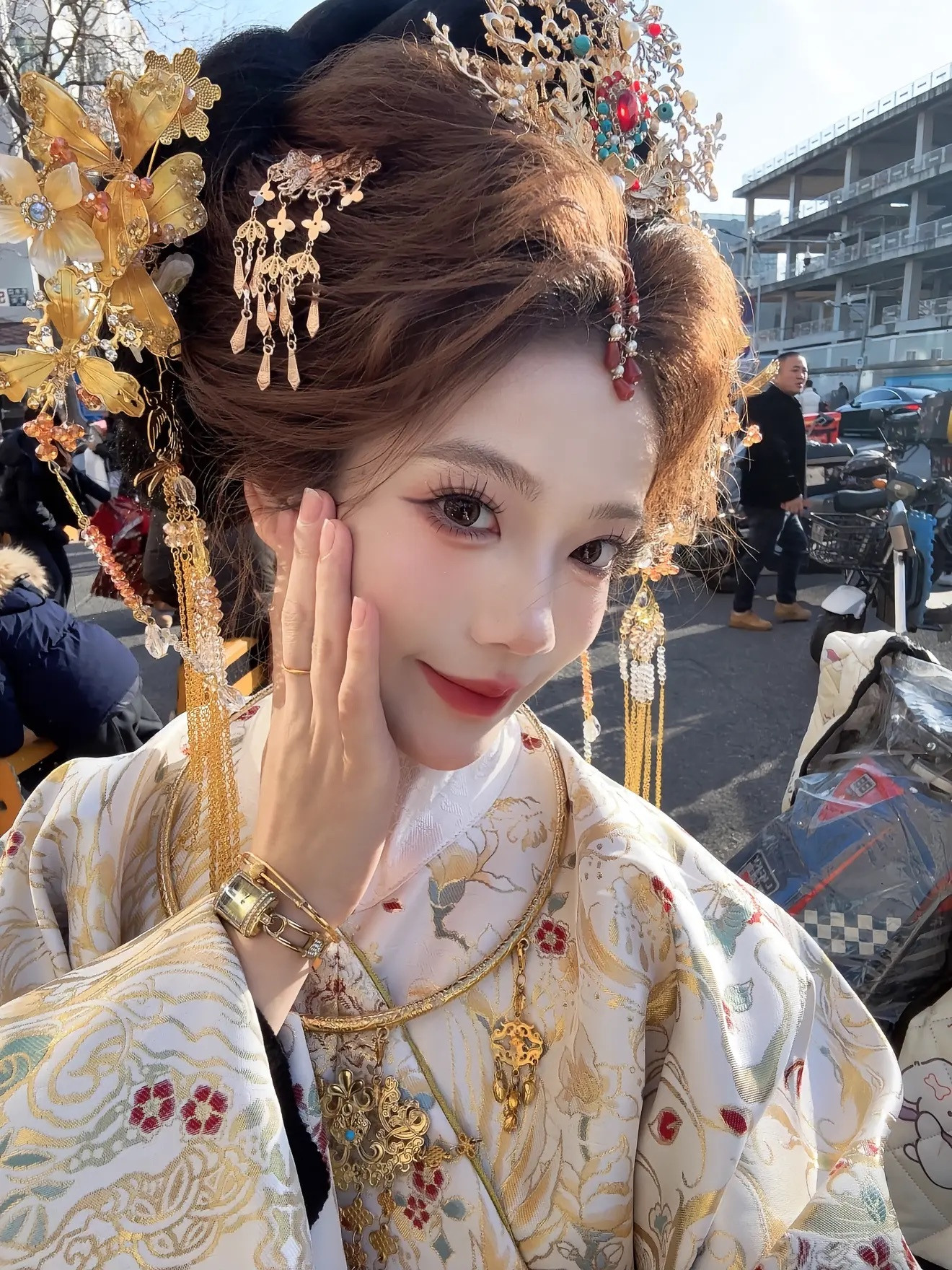 没有人可以拒绝中国的东方美古风slomo故宫汉服妆造北京旅游攻略故宫汉服穿搭