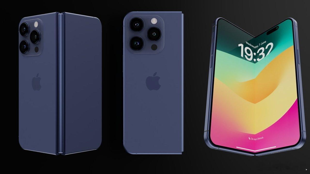 科技媒体AppleInsider，基于目前掌握的曝料信息，制作了折叠版的苹果