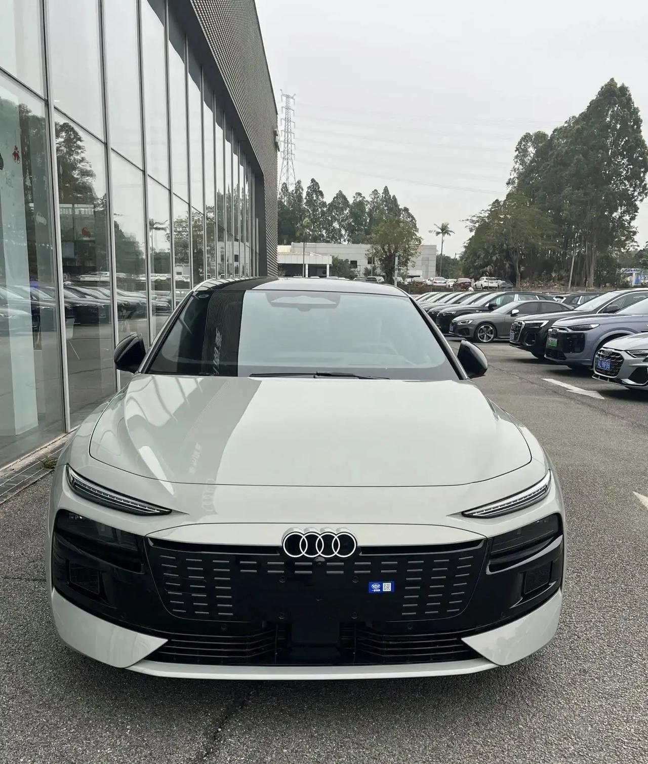 奥迪新款纯电车来了，严格来讲，这是奥迪第一款意义上的纯电车，也配置上了前备箱这项