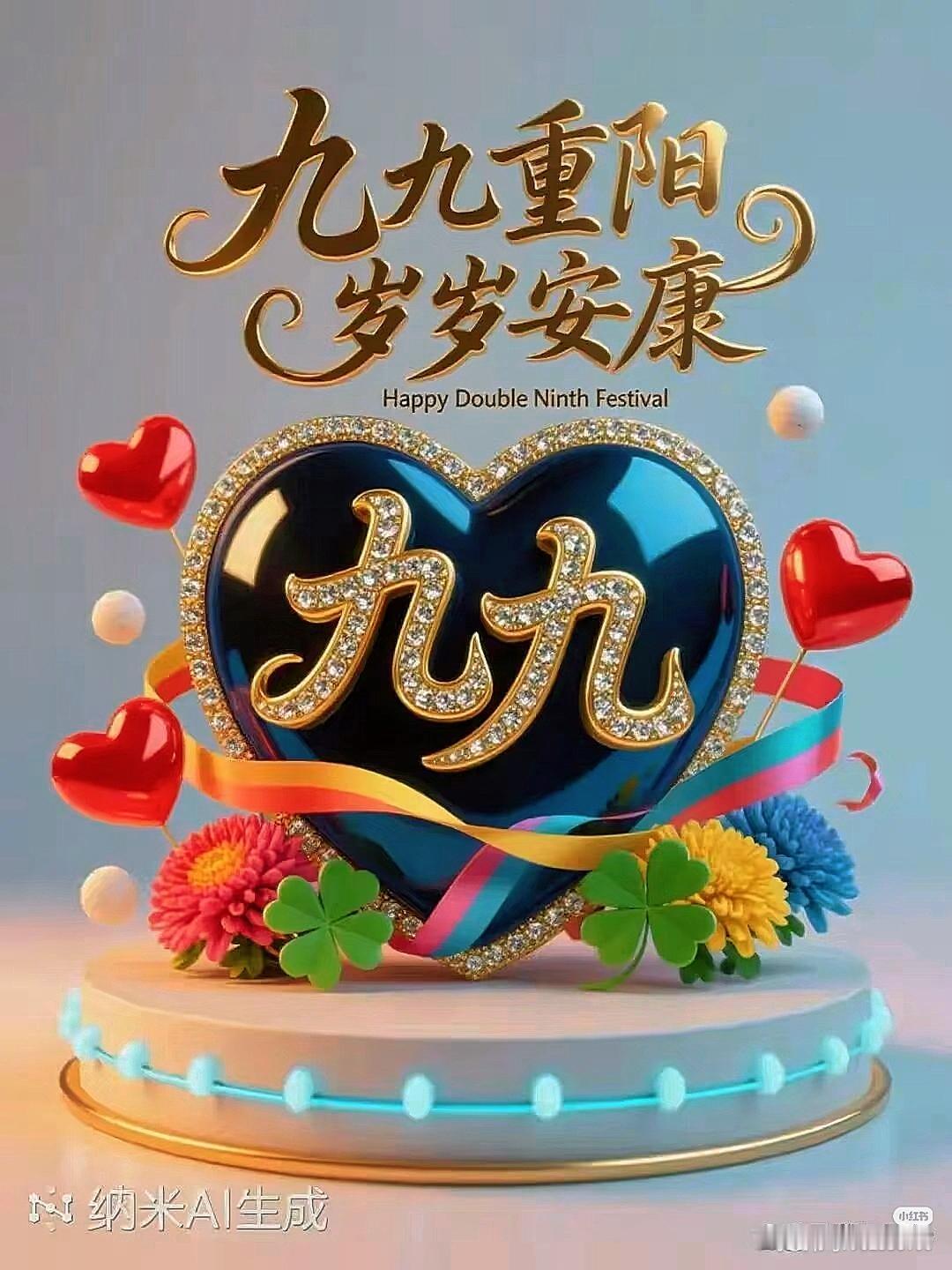 九九重阳，祝长辈安康[比心]祝家人顺遂[比心]祝每份牵挂都有回响[比心]一年又一