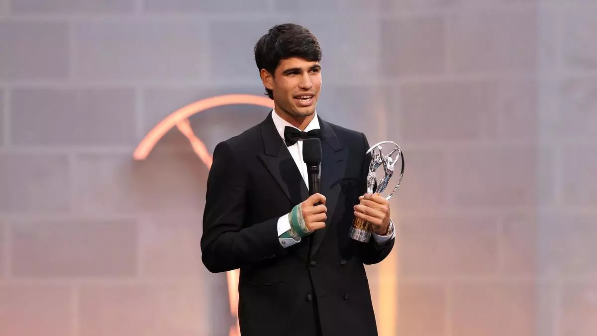 阿卡是男子网坛历史上第四位获得劳伦斯年度最佳男运动员的球员🎾德约科维奇、费德勒