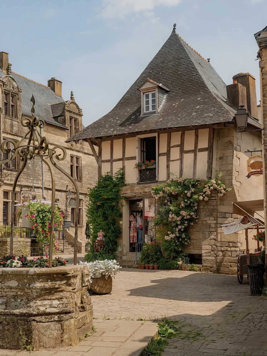 💐法国，怒推的秘境小镇Rochefort en Terre