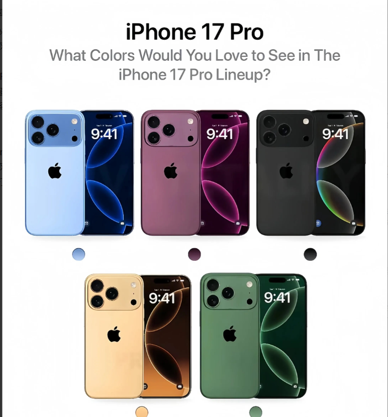 iPhone17终究还是被国产手机带偏了！这是外网公布的iPhone17的设