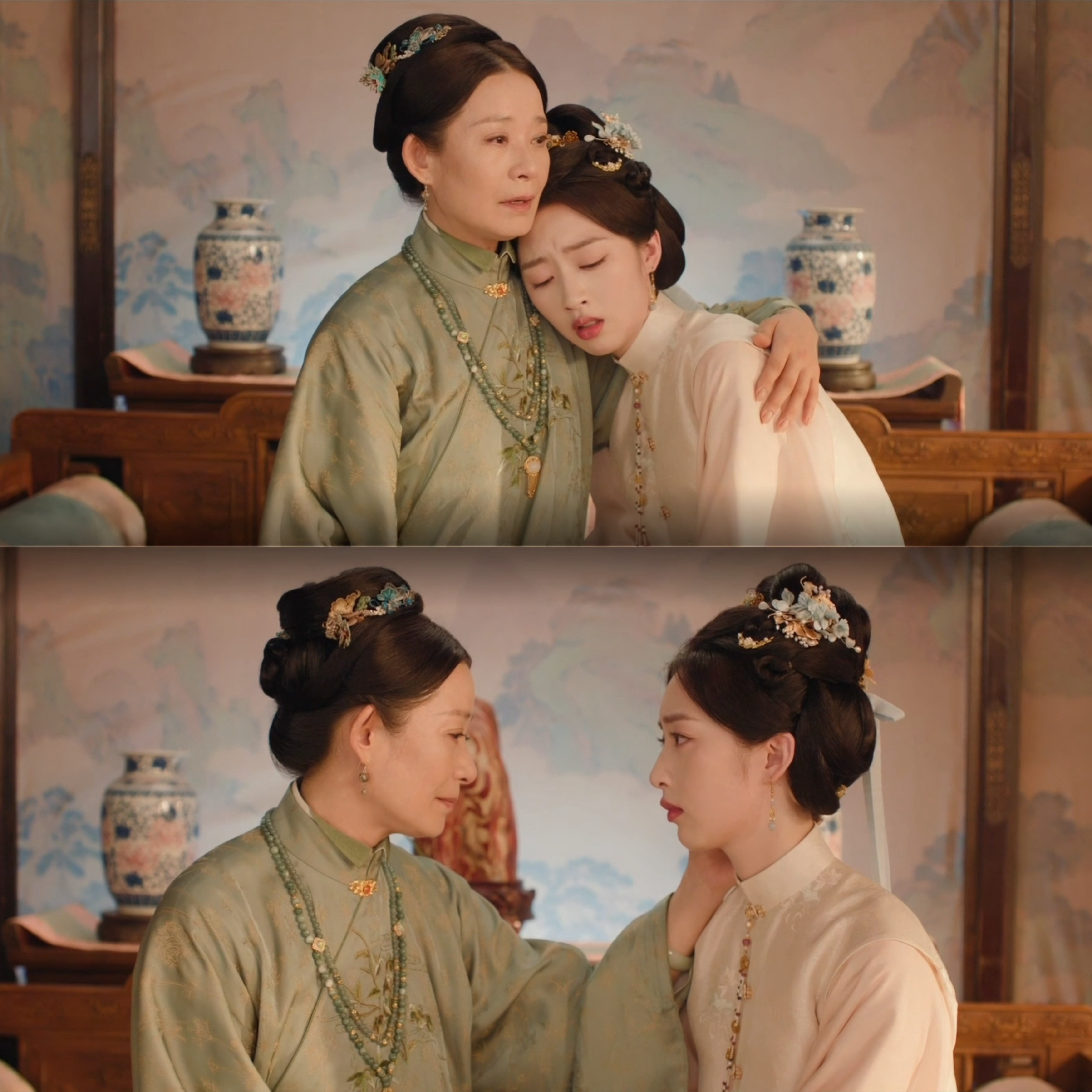 花开锦绣女主终于见到妈妈了熬到第十八集，傅庭芸终于和母亲重逢。母亲开口第一句，