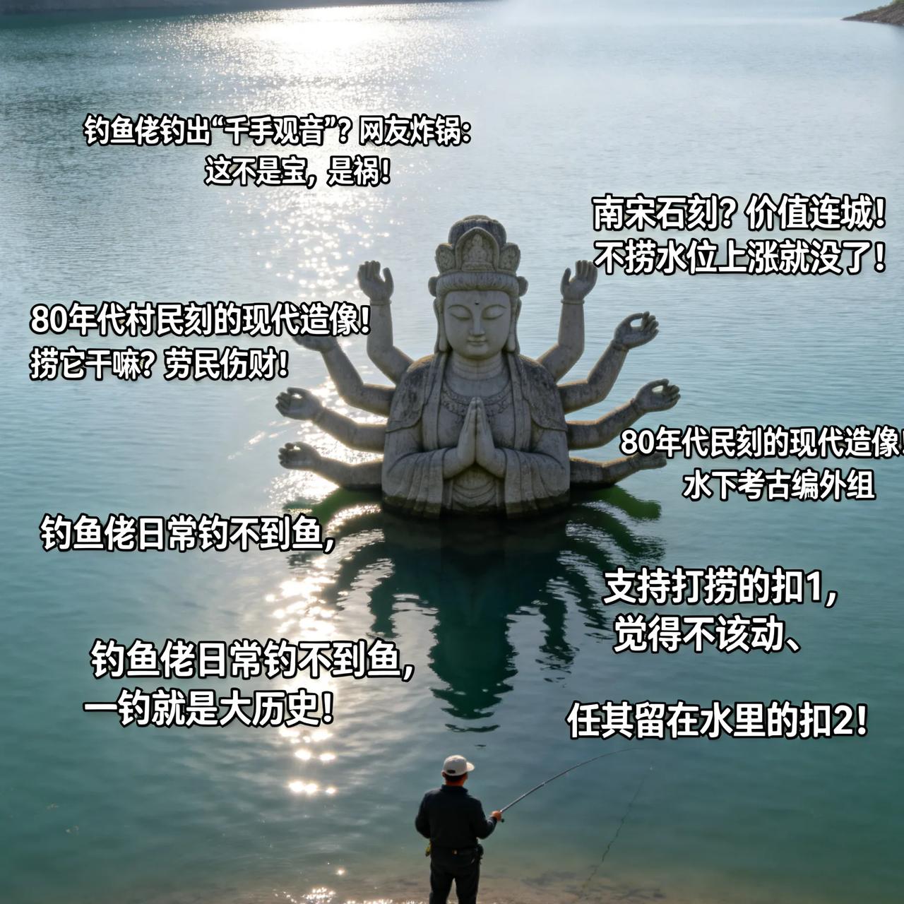 钓鱼佬钓出“千手观音”？网友炸锅：这不是宝，是祸！重庆一位钓友，在玉滩水库