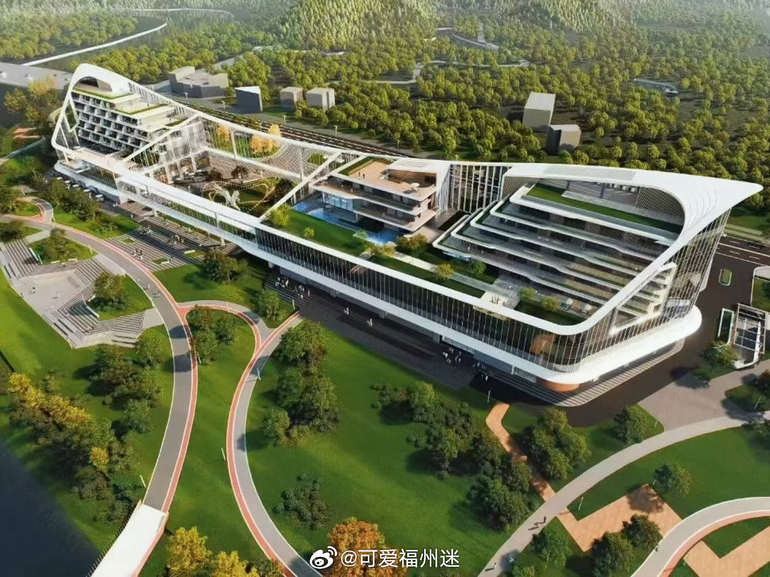 福州商业/◌旗山湖畔在建的高品质酒店​​​