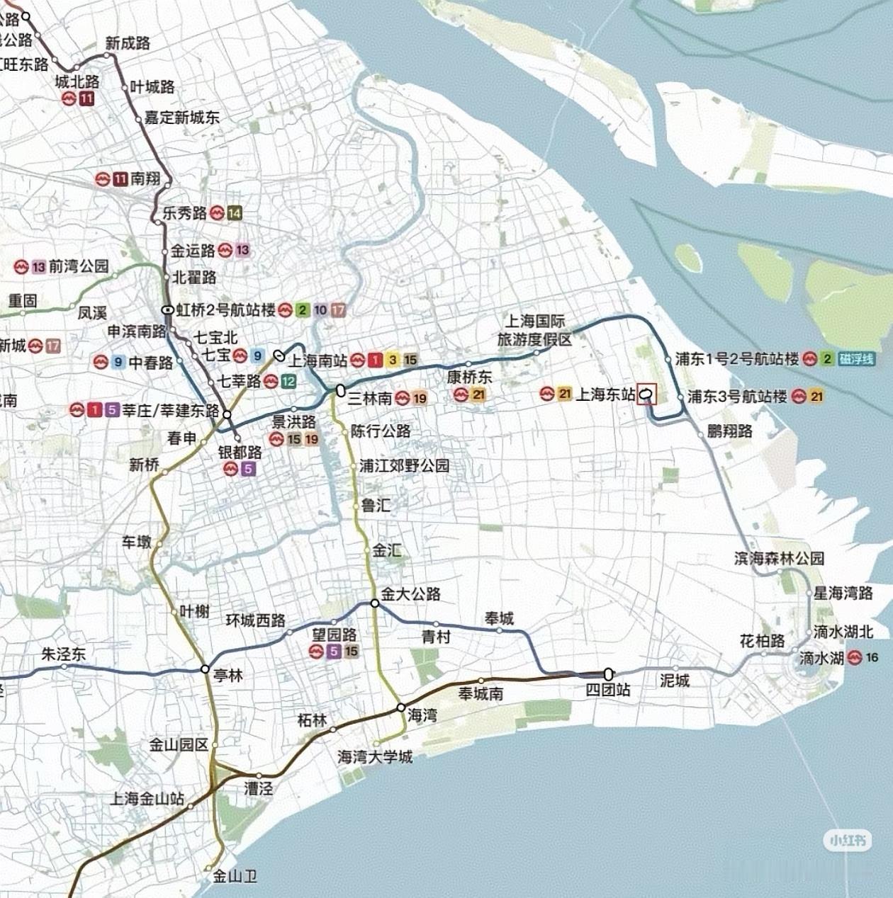 上海东站的设计确实存在规划方面的瑕疵。如果把东站直接建在滴水湖，与虹桥火车站形成