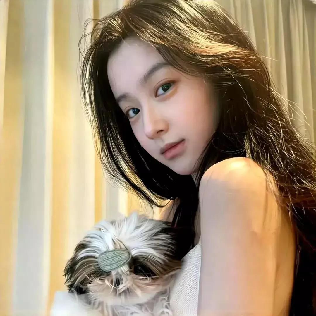 温柔如你，可爱的狗狗相伴，一起享受美好的时光。