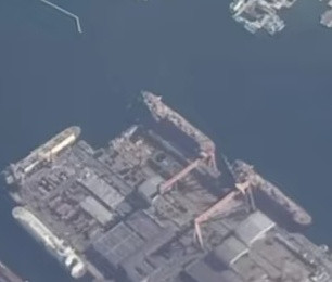 北方某地004新航拍图又有一个模块入坞了，建造速度很快图源网络烽火问鼎计划福