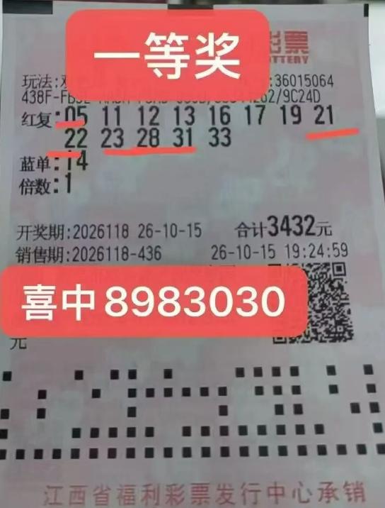 898万大奖票亮相！彩友3432元超大复式全中头奖6+1，总计拿下多达898万元