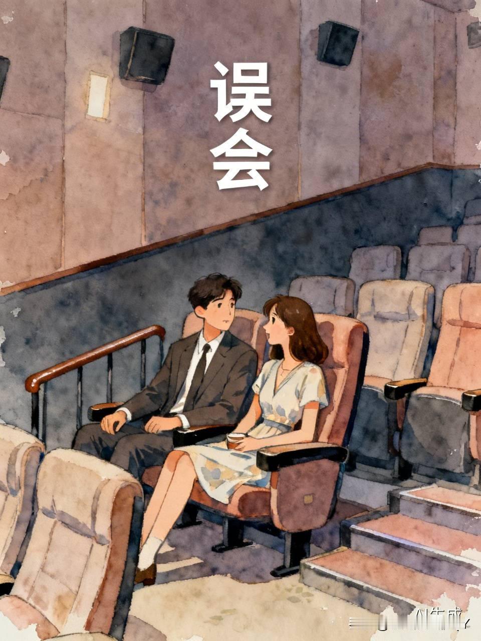 教师节这天，一位小学的校长独自跑去电影院看电影。巧了，他旁边坐着一位女老师。电影