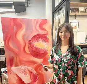 左边是冯‏小刚女儿的画﻿‎，右⁠边是李湘女儿的‎﻿画，大家觉得她‏俩‎...