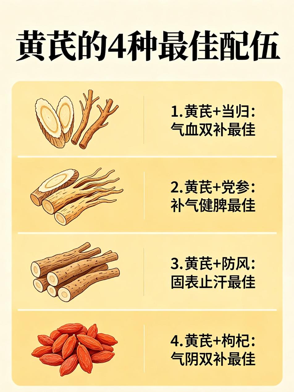 中医不传之秘在配伍：黄芪、枸杞、生姜、陈皮的16种最佳配伍，一文总结中药的奥