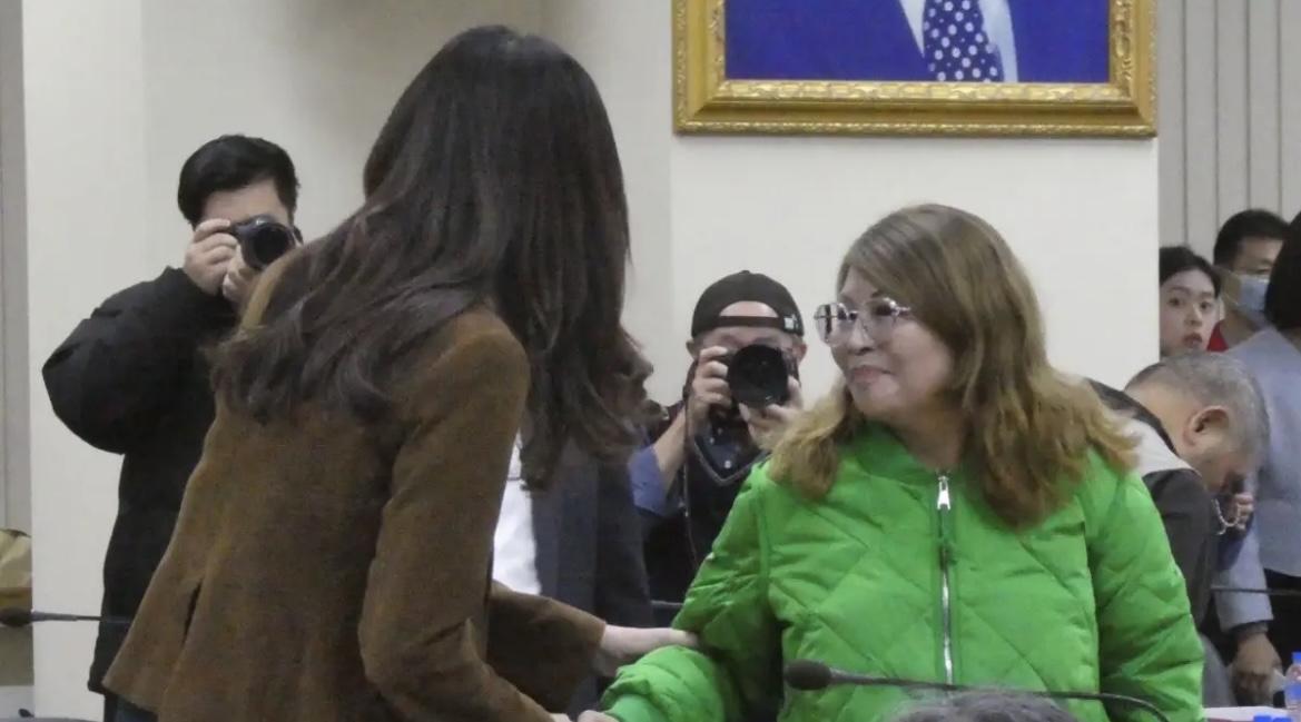 何鹰鹭穿全绿外套怒怼国民党：宣传统一遭处分，你们早变绿了！一件绿外套，一句“变绿